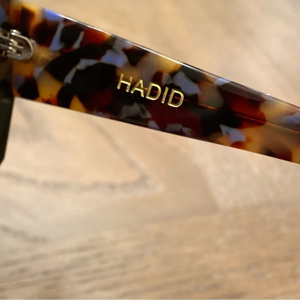 NWT HADID EYEWEAR Frequent Flyer ClubMasters, Black & Tortoise Mob Wife Style - Picture 9 of 12
